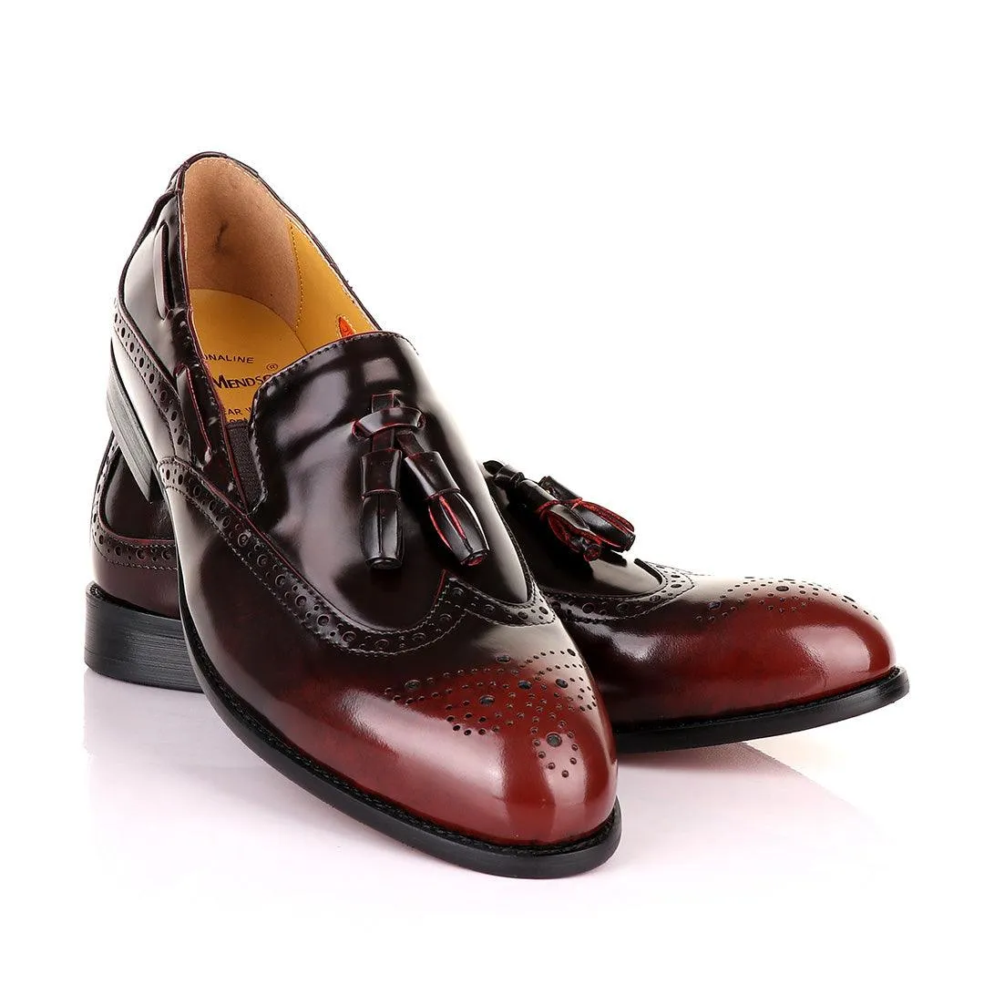 John Mendson Brogues Oxblood Tassel