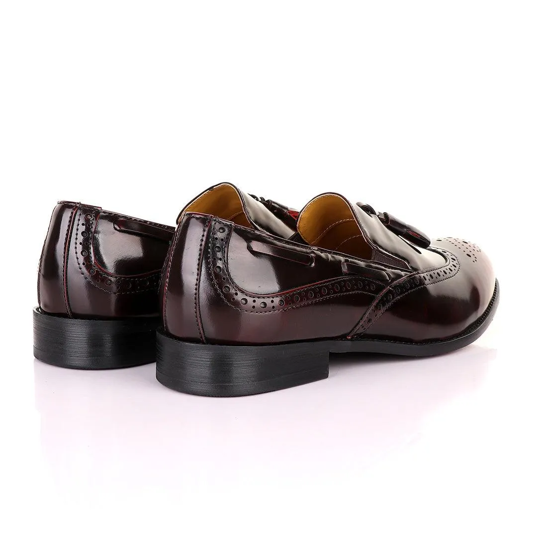 John Mendson Brogues Oxblood Tassel