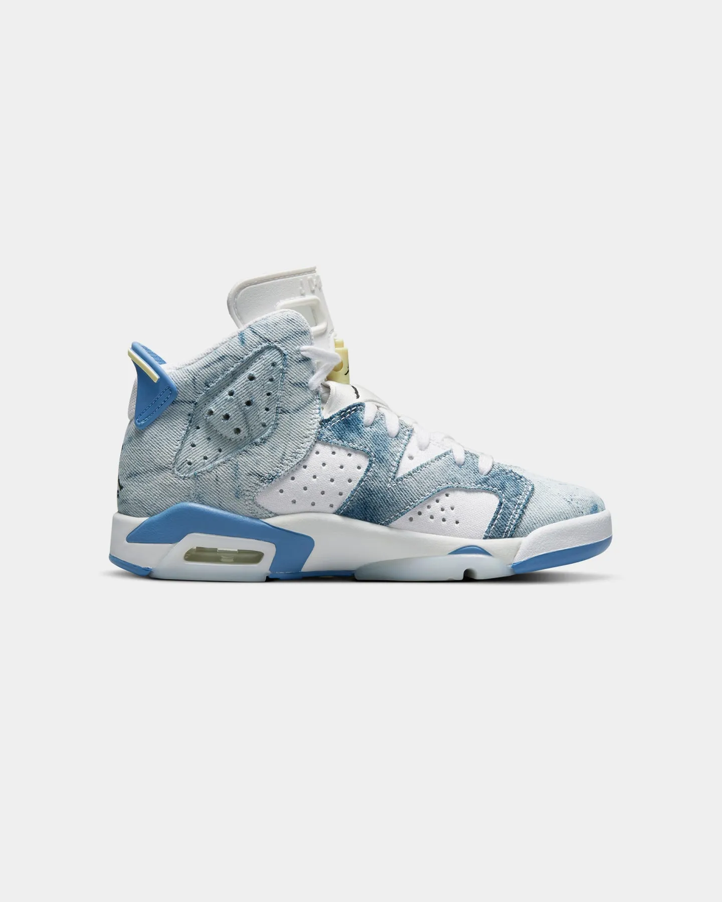 Jordan Kid's Air Jordan 6 Retro (GS) "Washed Denim" White/Dutch Blue