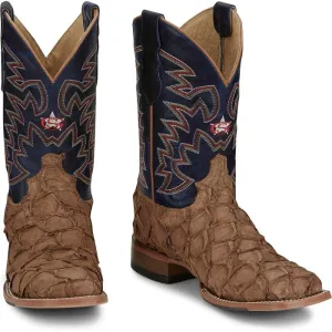 Justin Mens Ocean Front Pirarucu Square Toe Western Boots Style GR5707