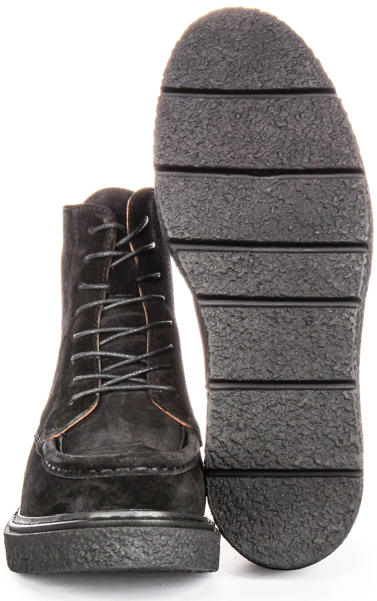 Justinreess England Alani In Black Suede For Women