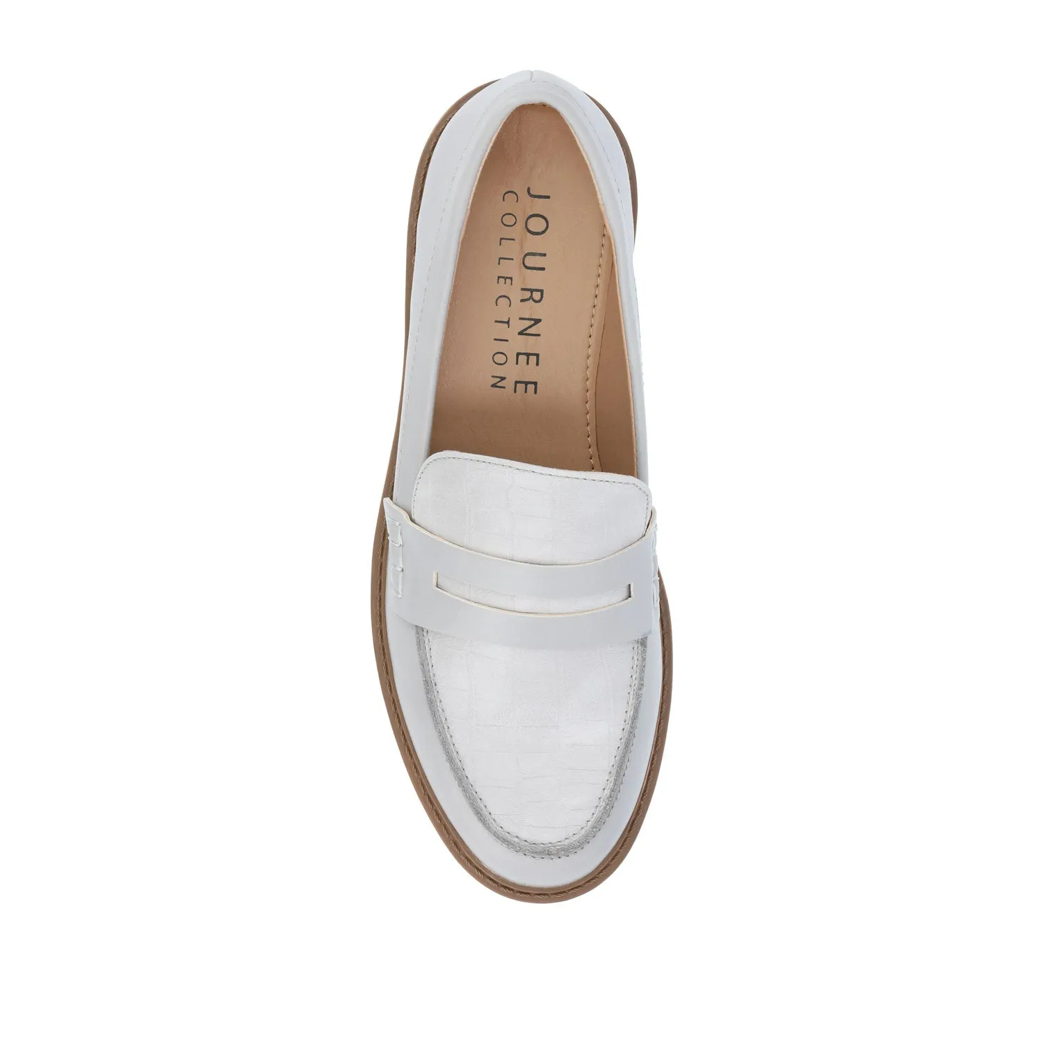 KENLY LOAFER FLATS IN FAUX LEATHER