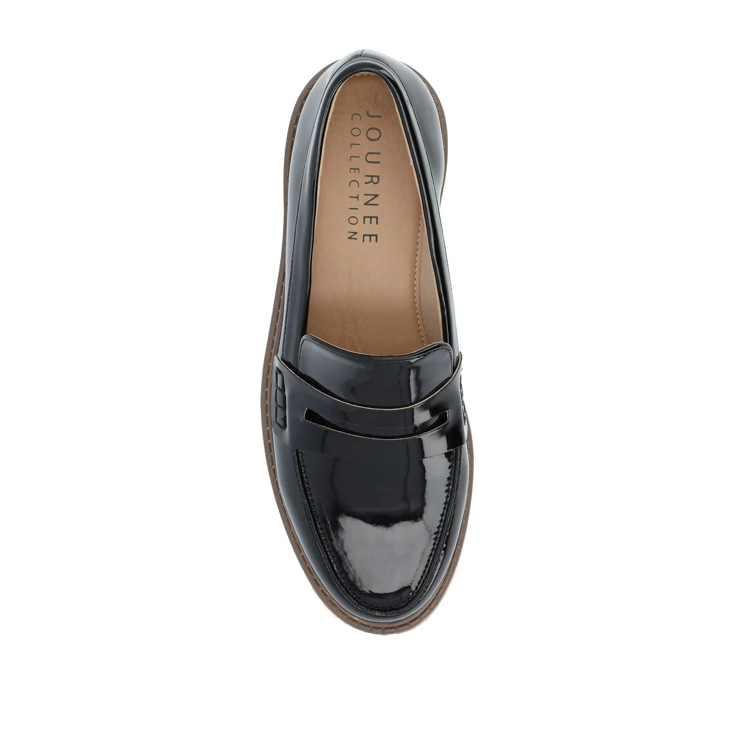 KENLY LOAFER FLATS IN FAUX LEATHER