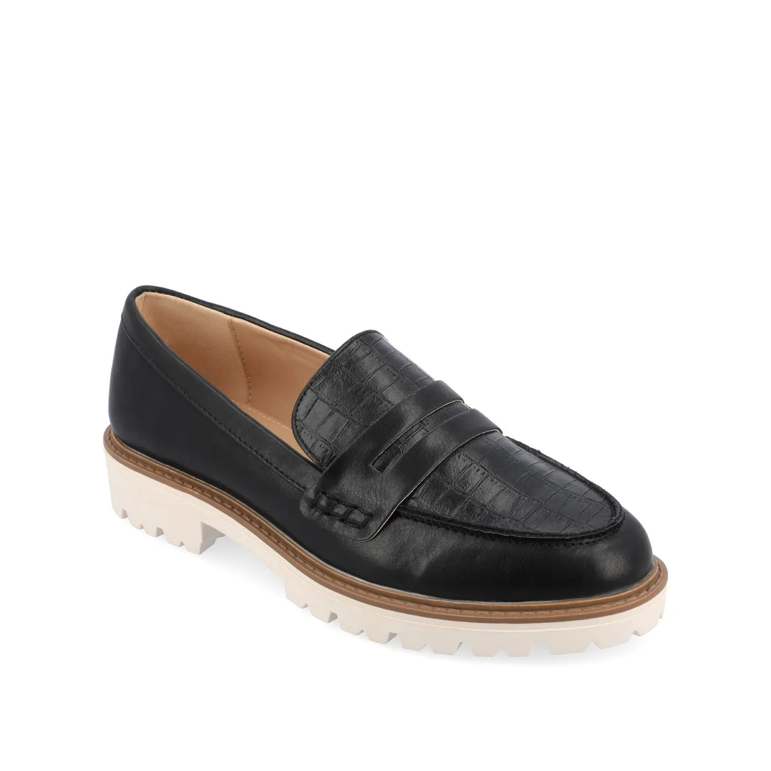 KENLY LOAFER FLATS IN FAUX LEATHER