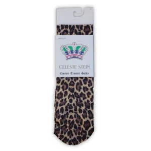 Knee Socks Hairy Leopard