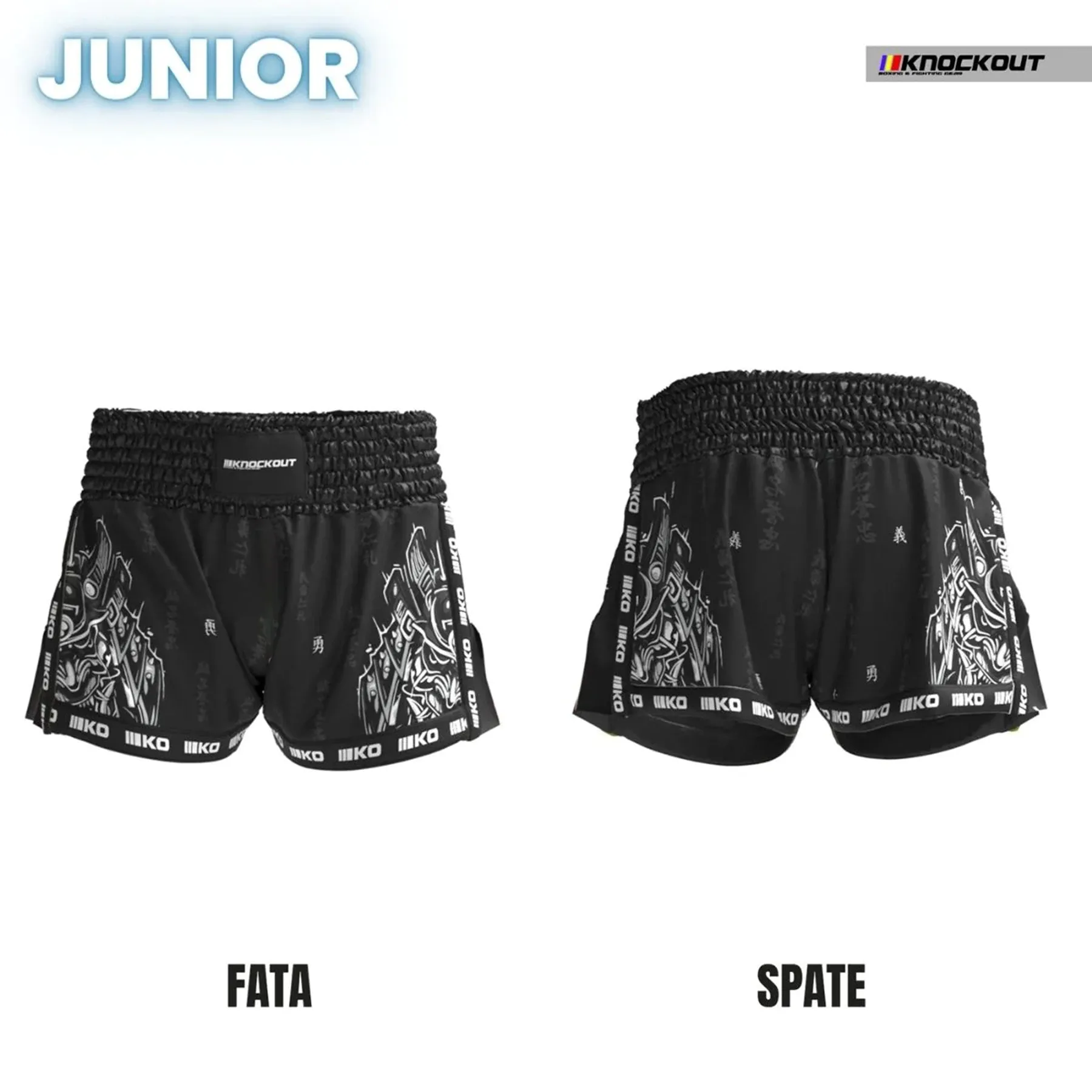 Knockout Samurai Kickboxing Shorts Kids