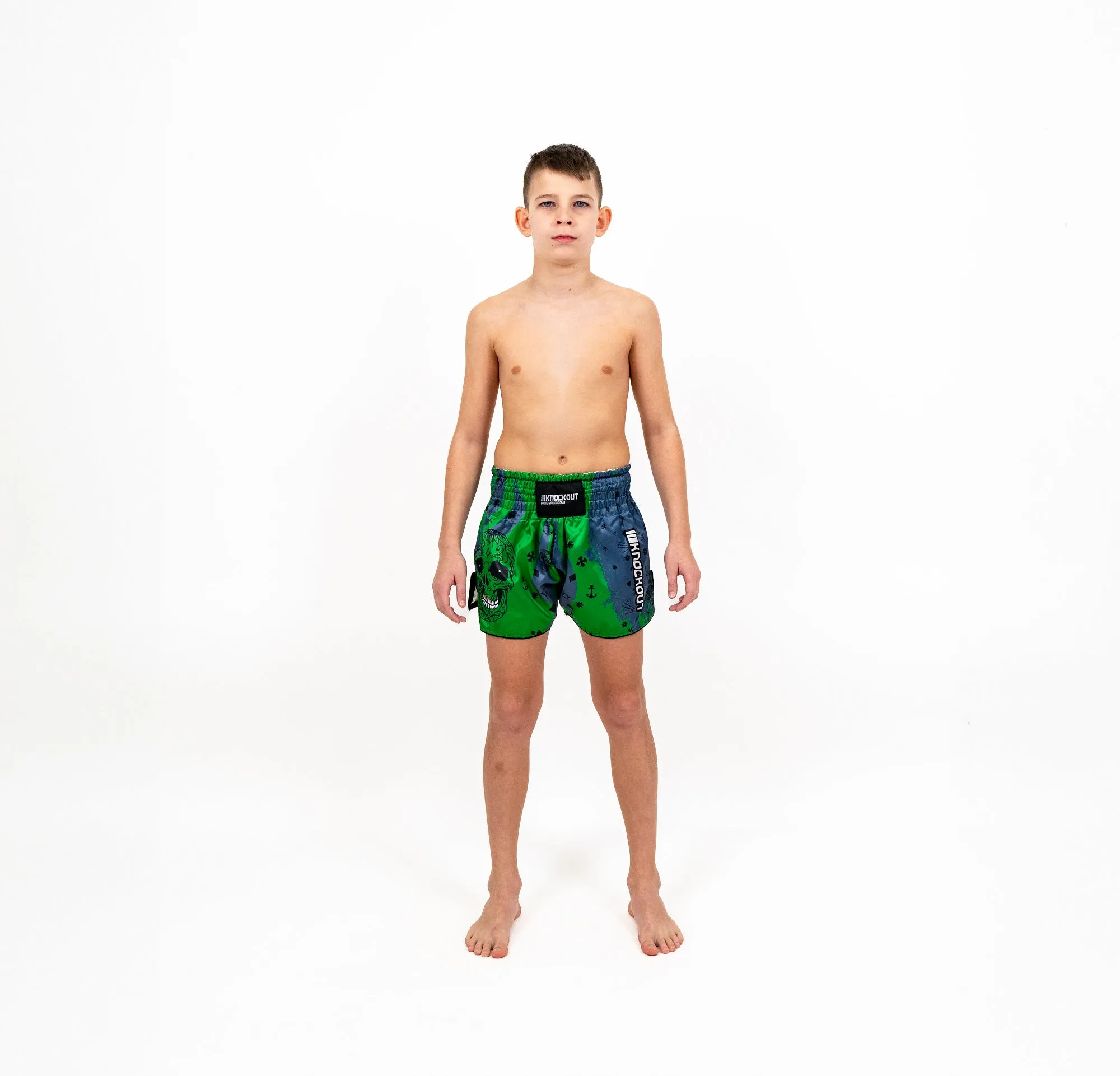 Knockout Skull Kickbox Shorts Kids