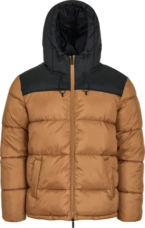 Knowledge Cotton Apparel Men&#x27;s Thermore™Puffer Color Blocked Jacket Thermoactive™ Brown Sugar | Buy Knowledge Cotton Apparel Men&#x27;s Thermore™Puffer Color Blocked Jacket Thermoactive™ Brown Sugar here | Outnorth