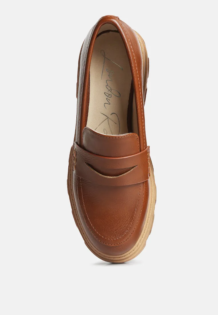 Kyro Wagon Platform Heel Loafers