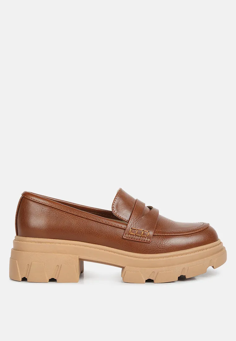 Kyro Wagon Platform Heel Loafers