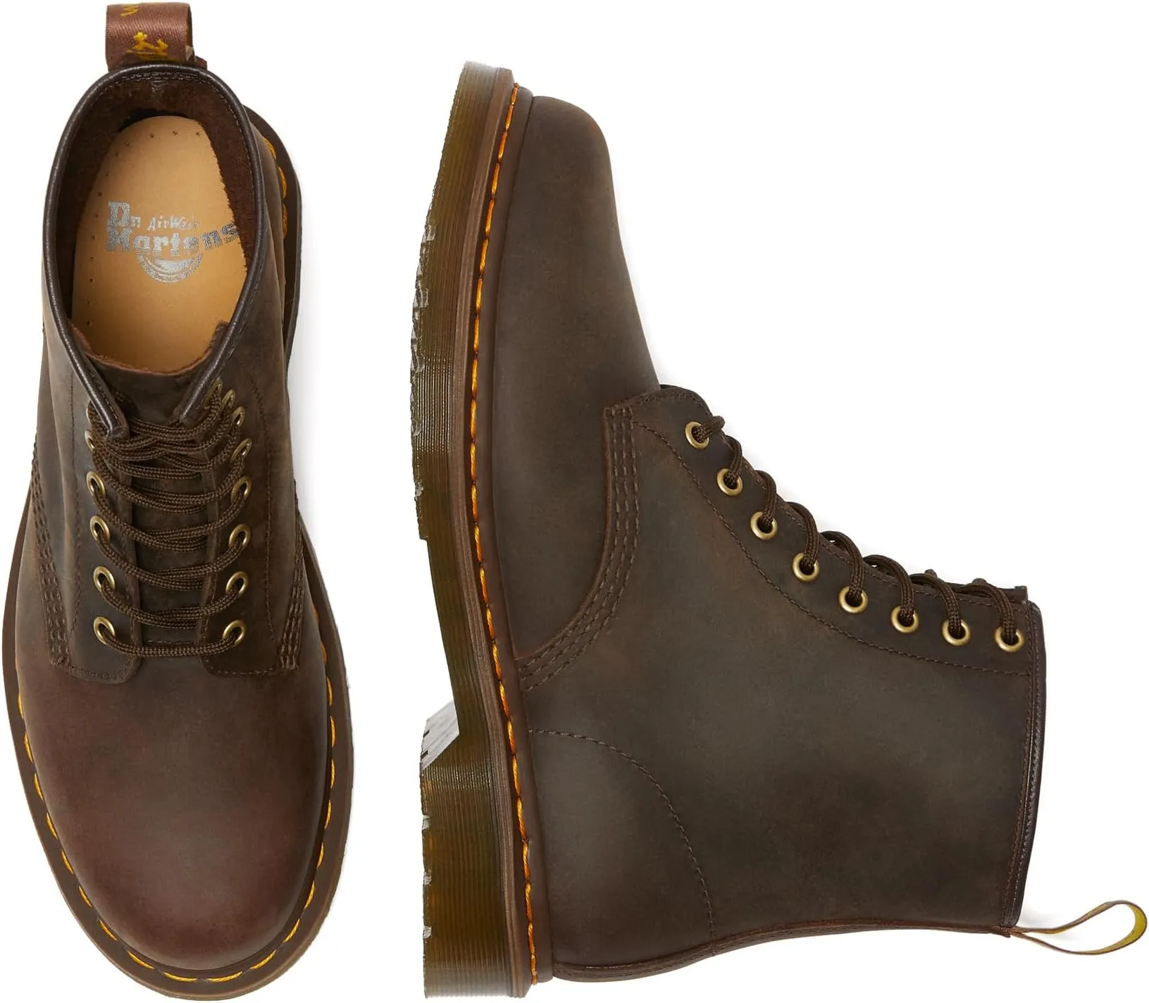 Lace-up boots 1460 Crazy Horse Leather Boots Dr. Martens, Dark Brown Crazy Horse