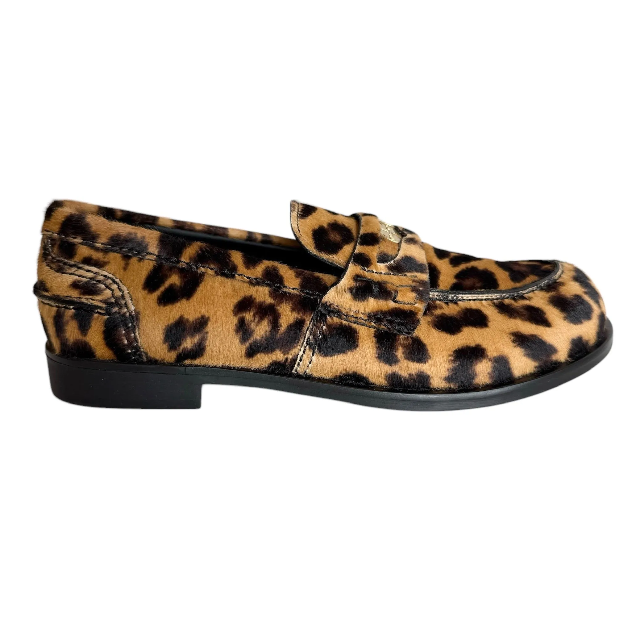 Leopard Logo Loafers - 8