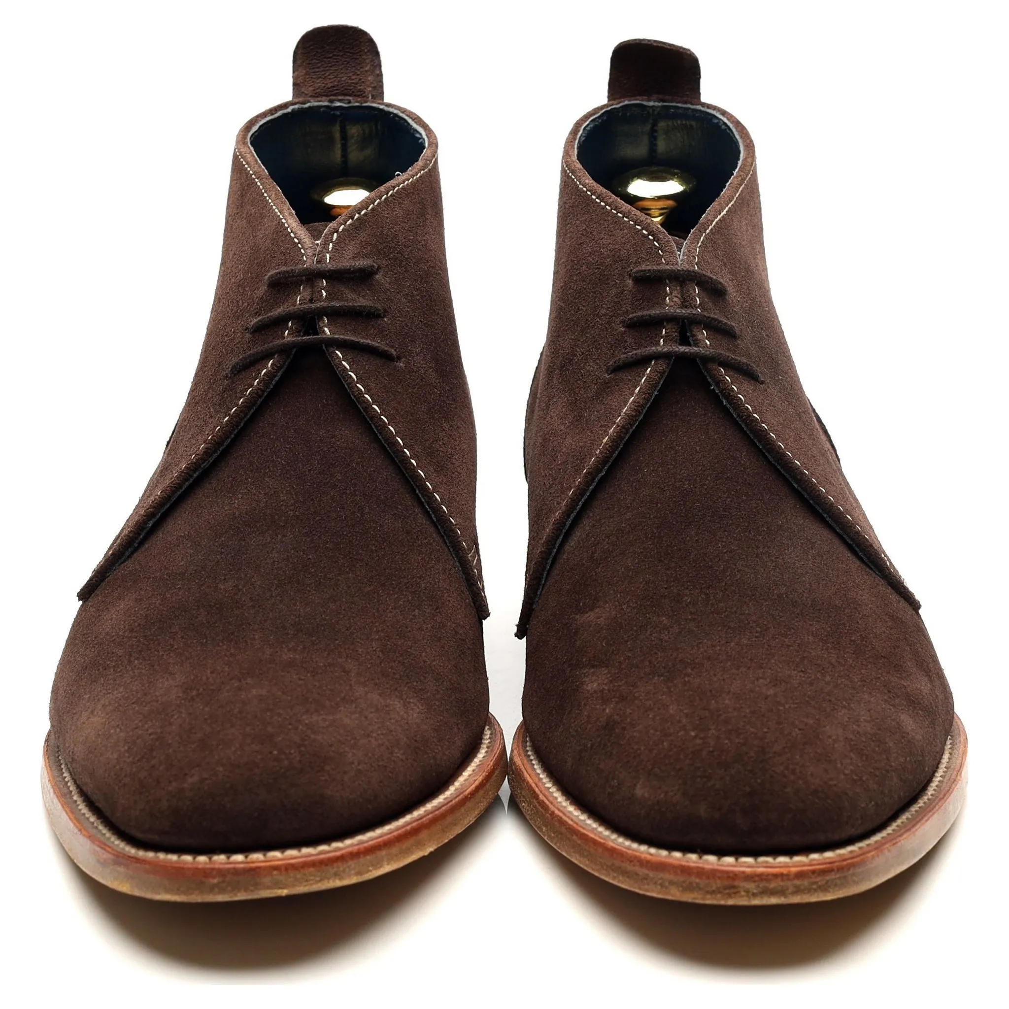 'Lucius' Dark Brown Suede Boots UK 8.5 F