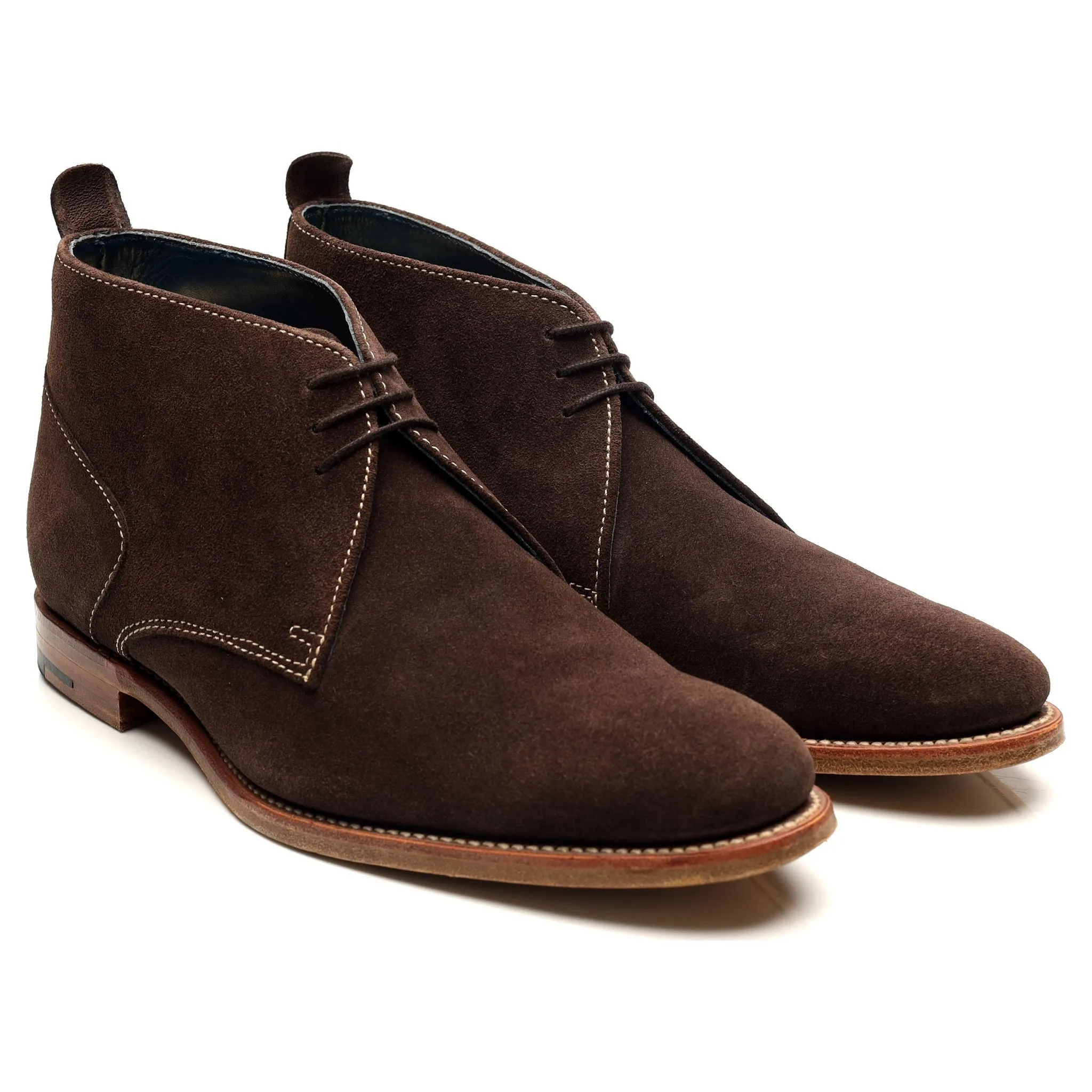 'Lucius' Dark Brown Suede Boots UK 8.5 F