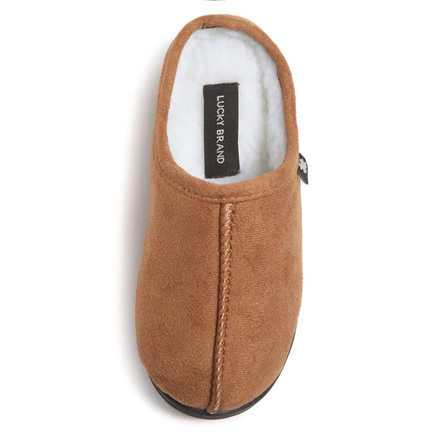 Lucky Brand Boys Memory Foam Microsuede Sherpa Clog Slippers, Fuzzy Non Slip Indoor Outdoor House Shoes, Kids Bedroom Clogs