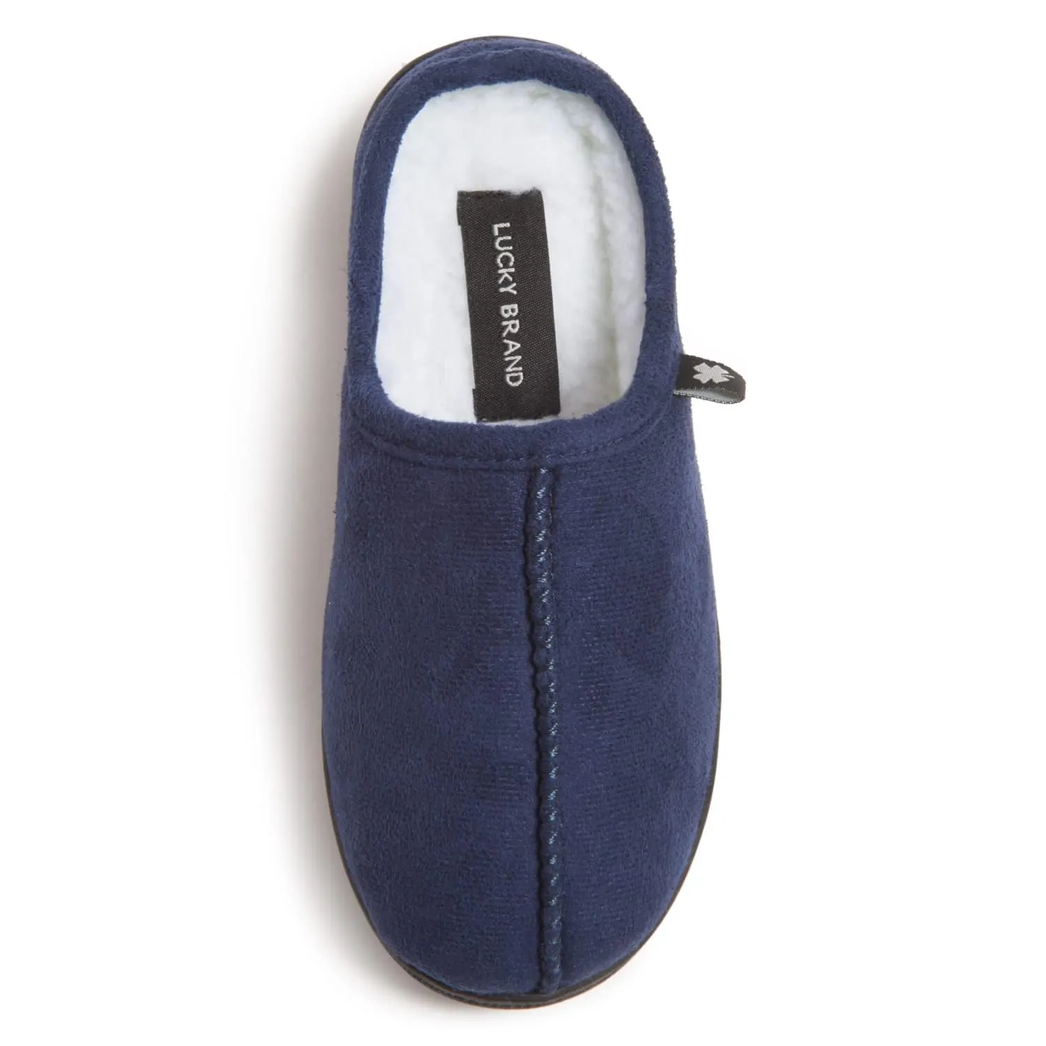 Lucky Brand Boys Memory Foam Microsuede Sherpa Clog Slippers, Fuzzy Non Slip Indoor Outdoor House Shoes, Kids Bedroom Clogs