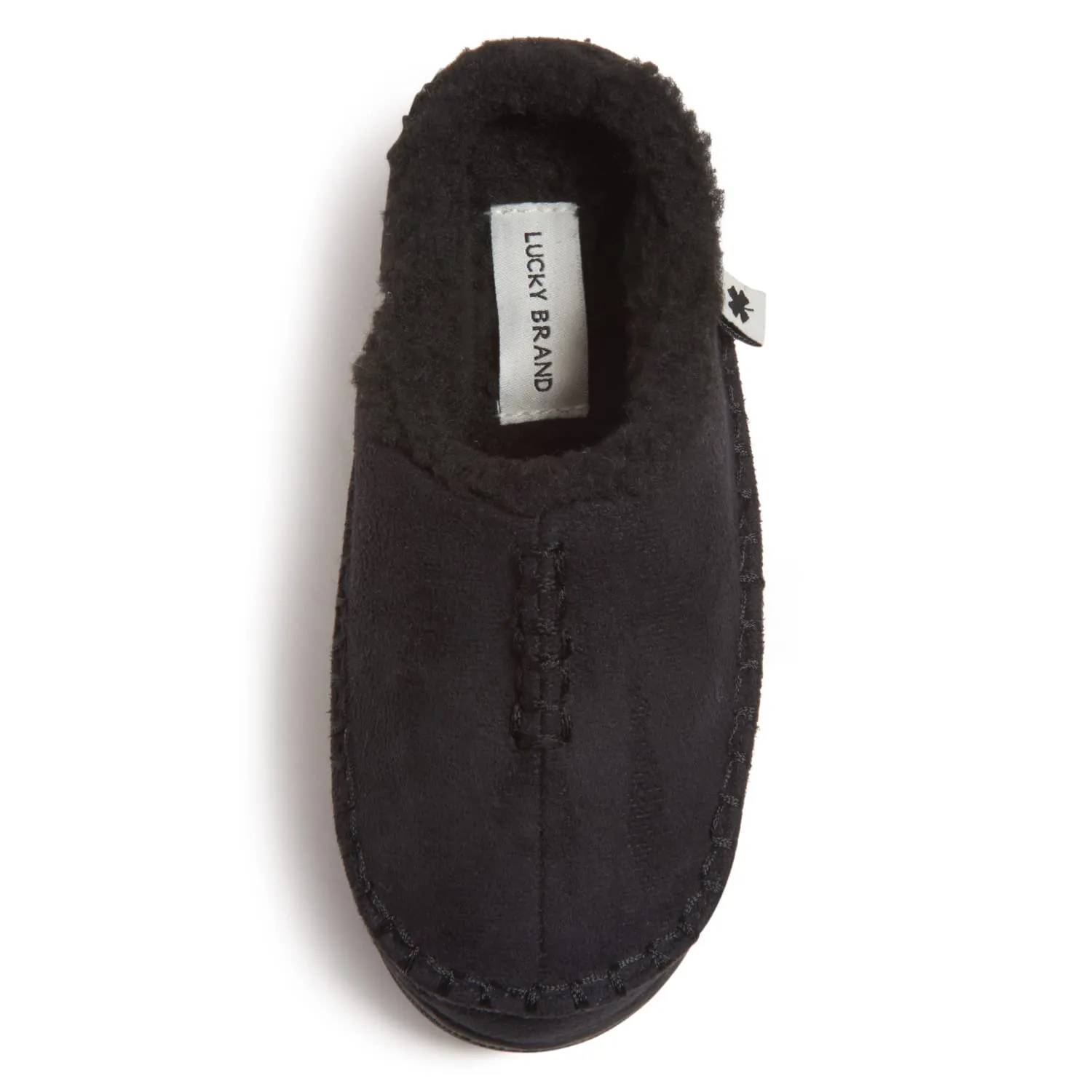 Lucky Brand Boys Micro Suede Clog Slippers, Non Slip Rubber Sole Warm Fuzzy Fluffy House Shoes, Kids Indoor Outdoor Clogs