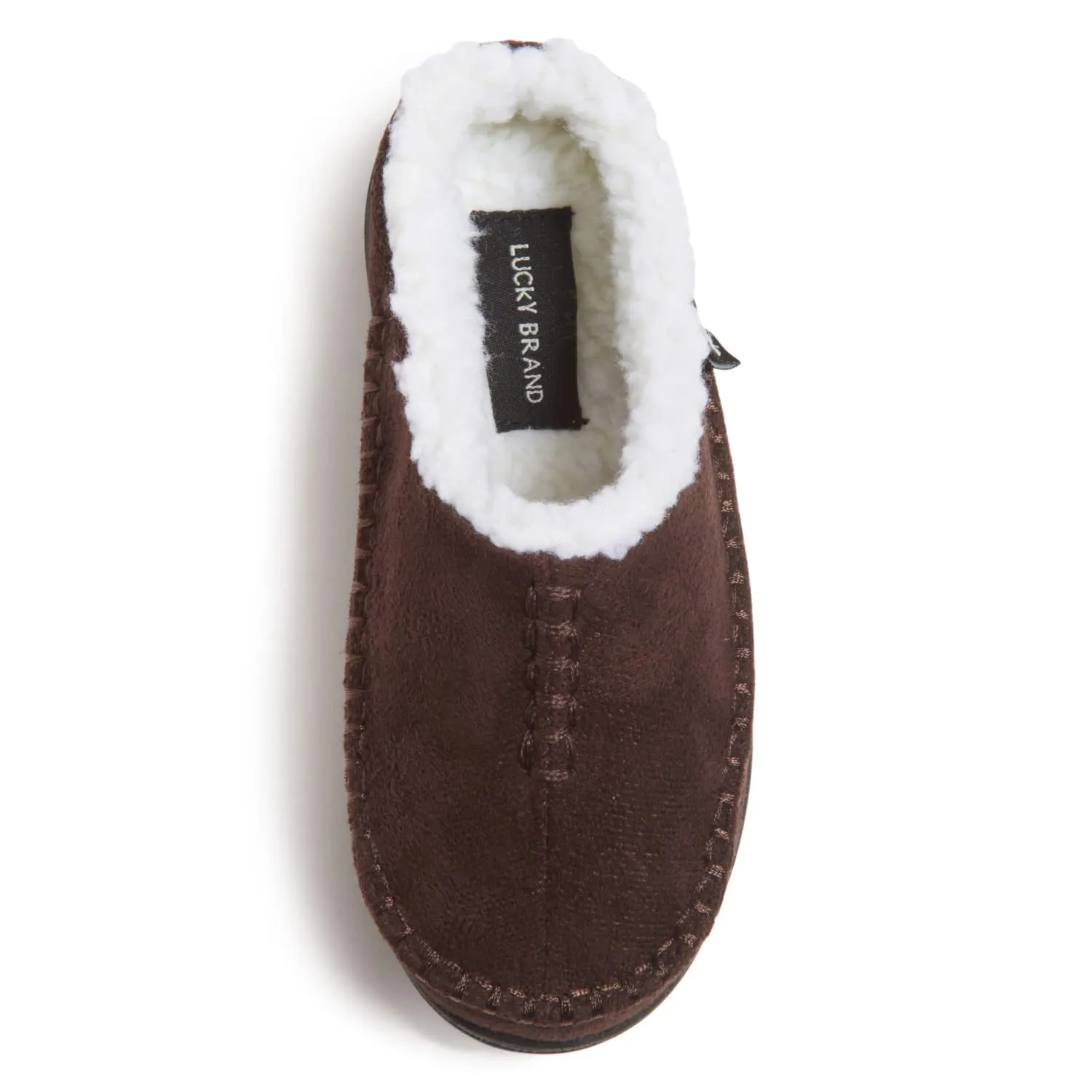 Lucky Brand Boys Micro Suede Clog Slippers, Non Slip Rubber Sole Warm Fuzzy Fluffy House Shoes, Kids Indoor Outdoor Clogs