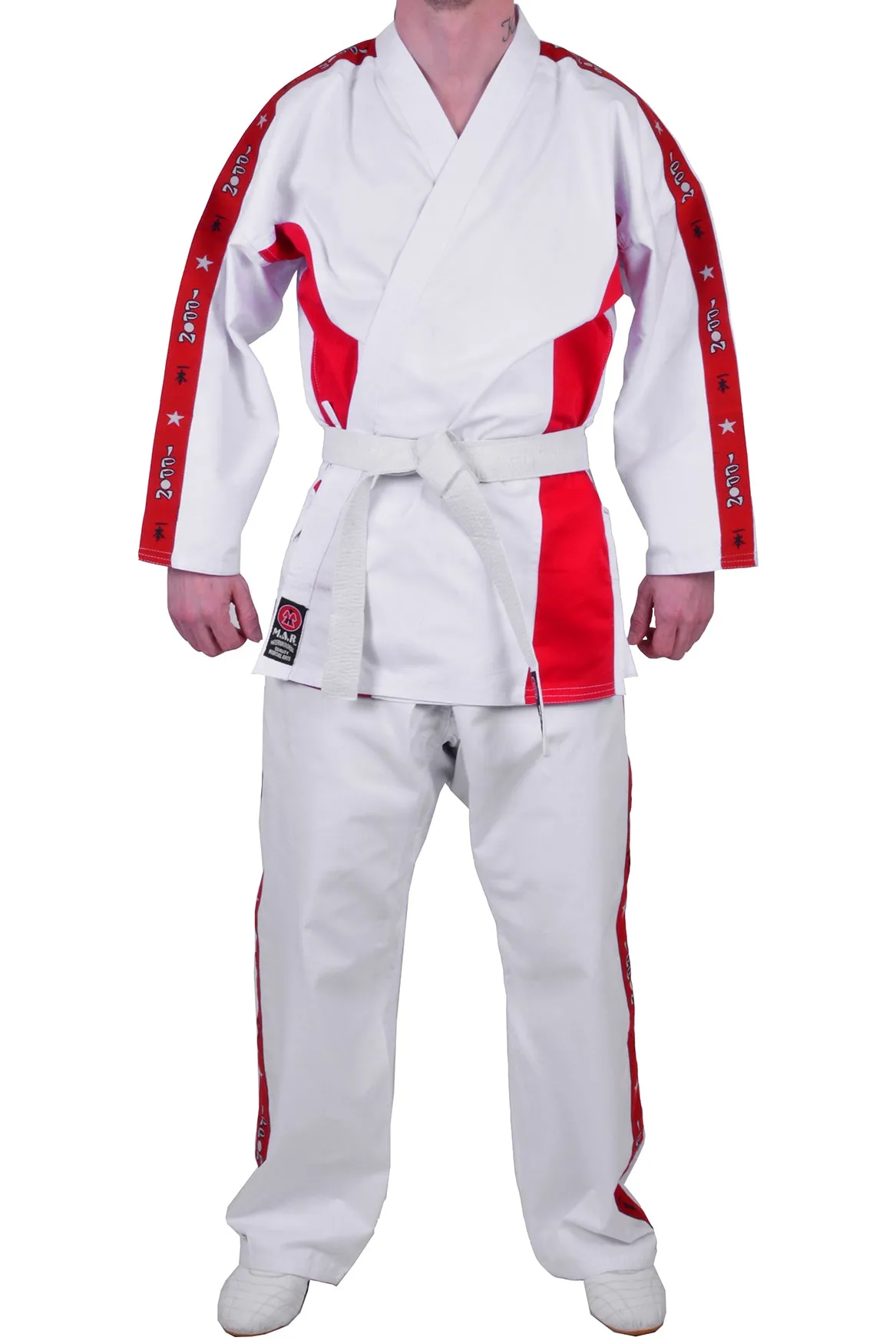 MAR-011 | Red Karate Student Uniform (8oz Fabric)   FREE BELT