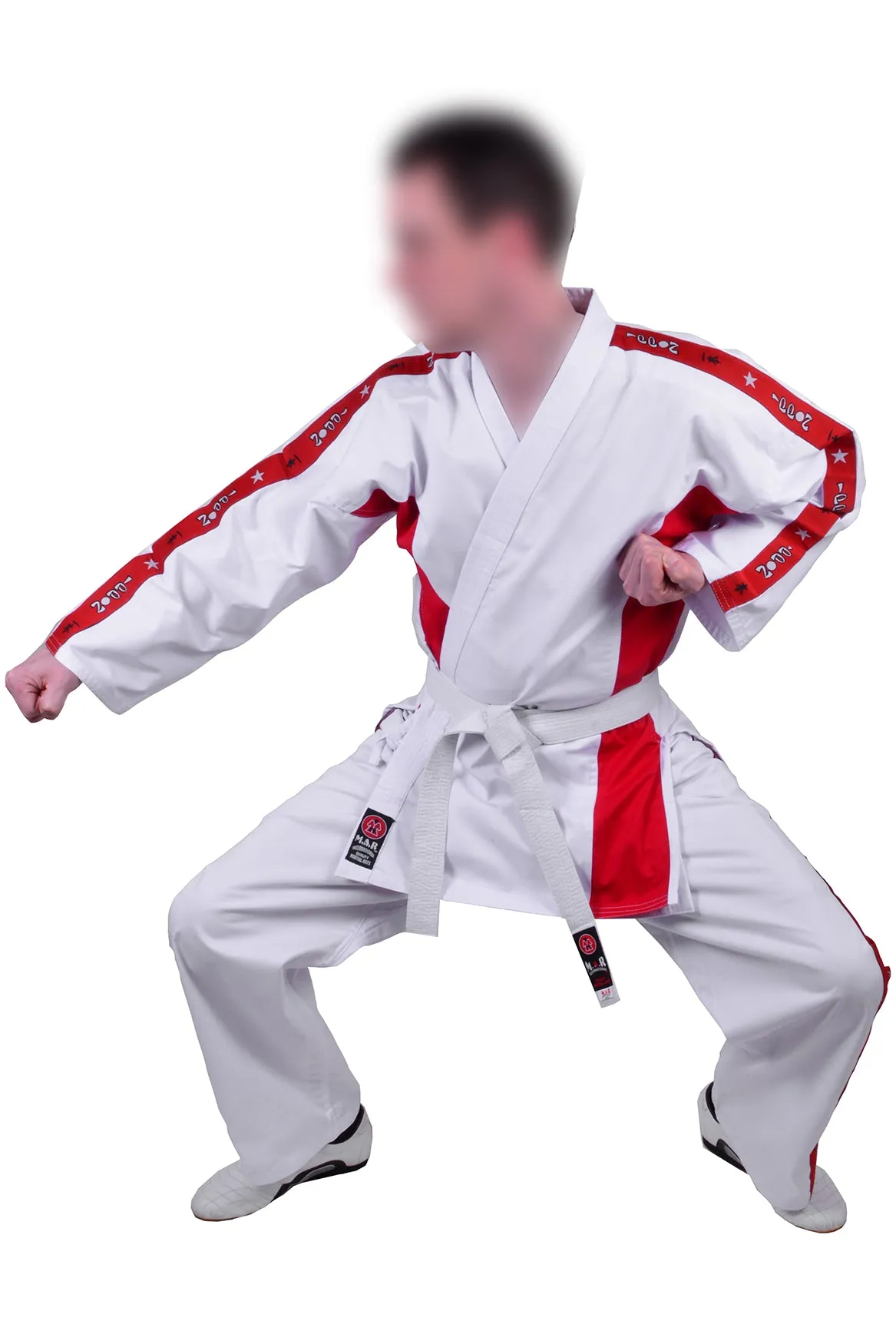 MAR-011 | Red Karate Student Uniform (8oz Fabric)   FREE BELT