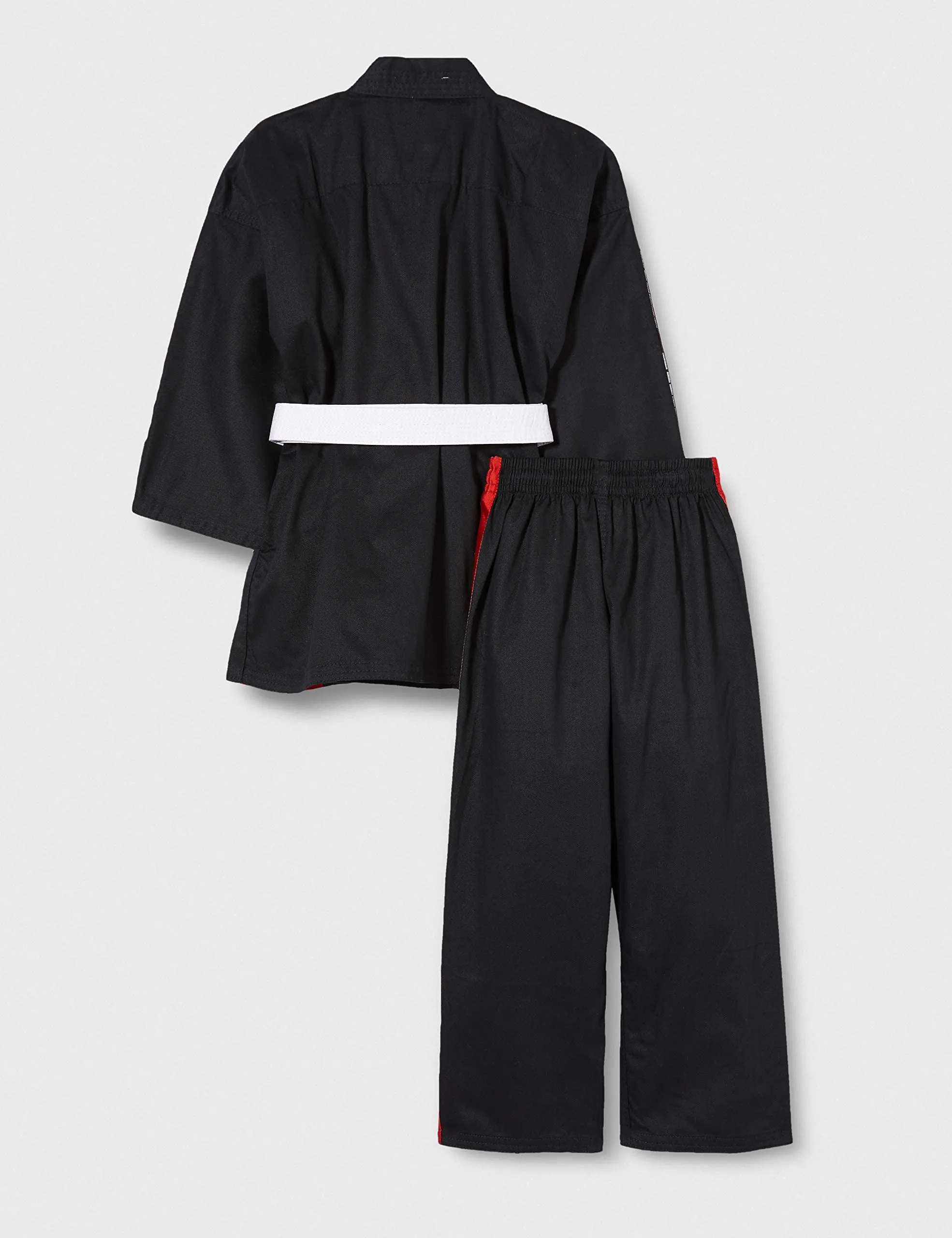 MAR-012 | Black & Red Designer Karate Uniform (8oz Fabric)   FREE BELT