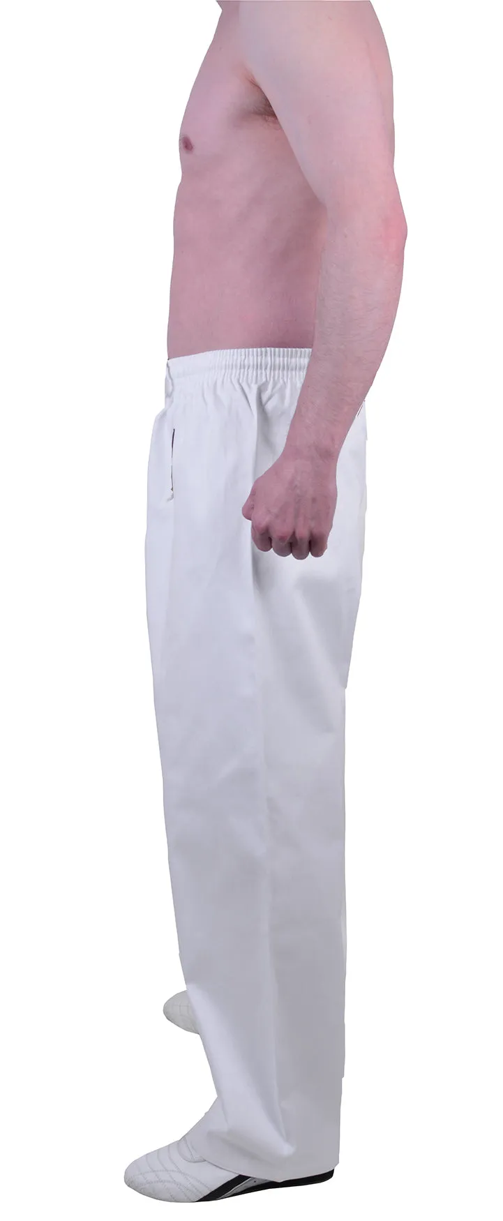 MAR-020A | 8oz White Traditional Karate Trousers