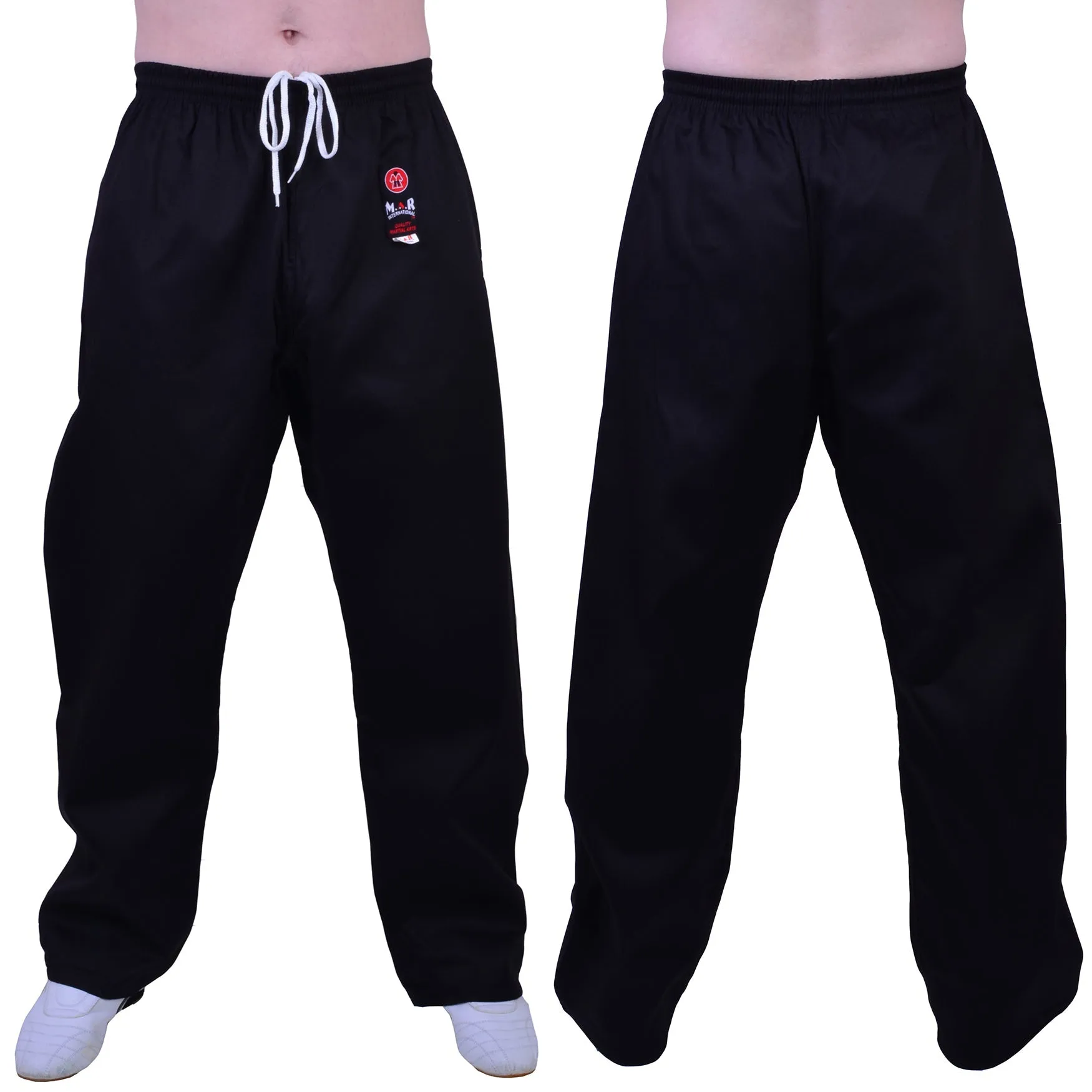 MAR-020B | 8oz Black Traditional Karate Trousers