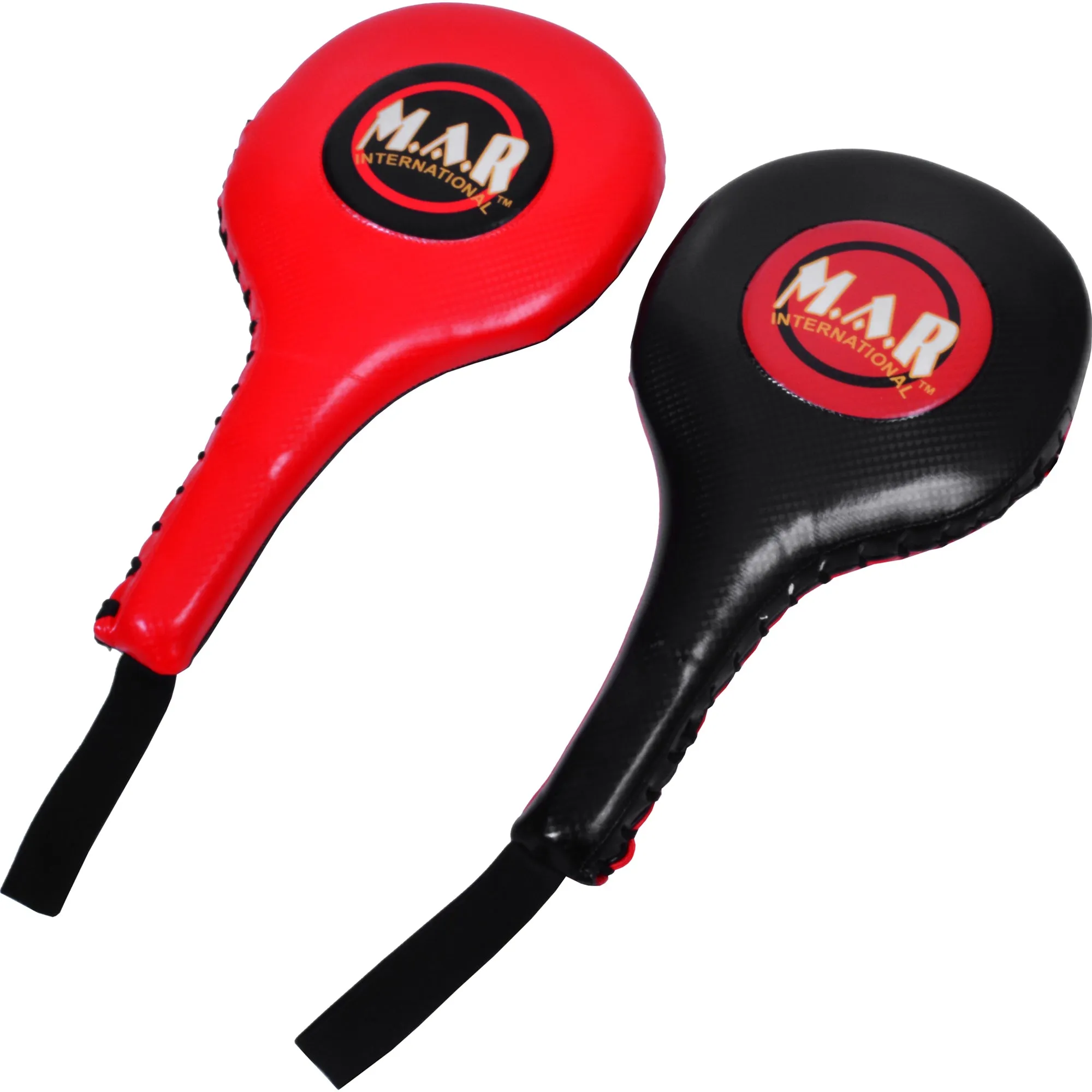 MAR-205C | Red Black Focus Paddles for Sparring (Sold as Pair)