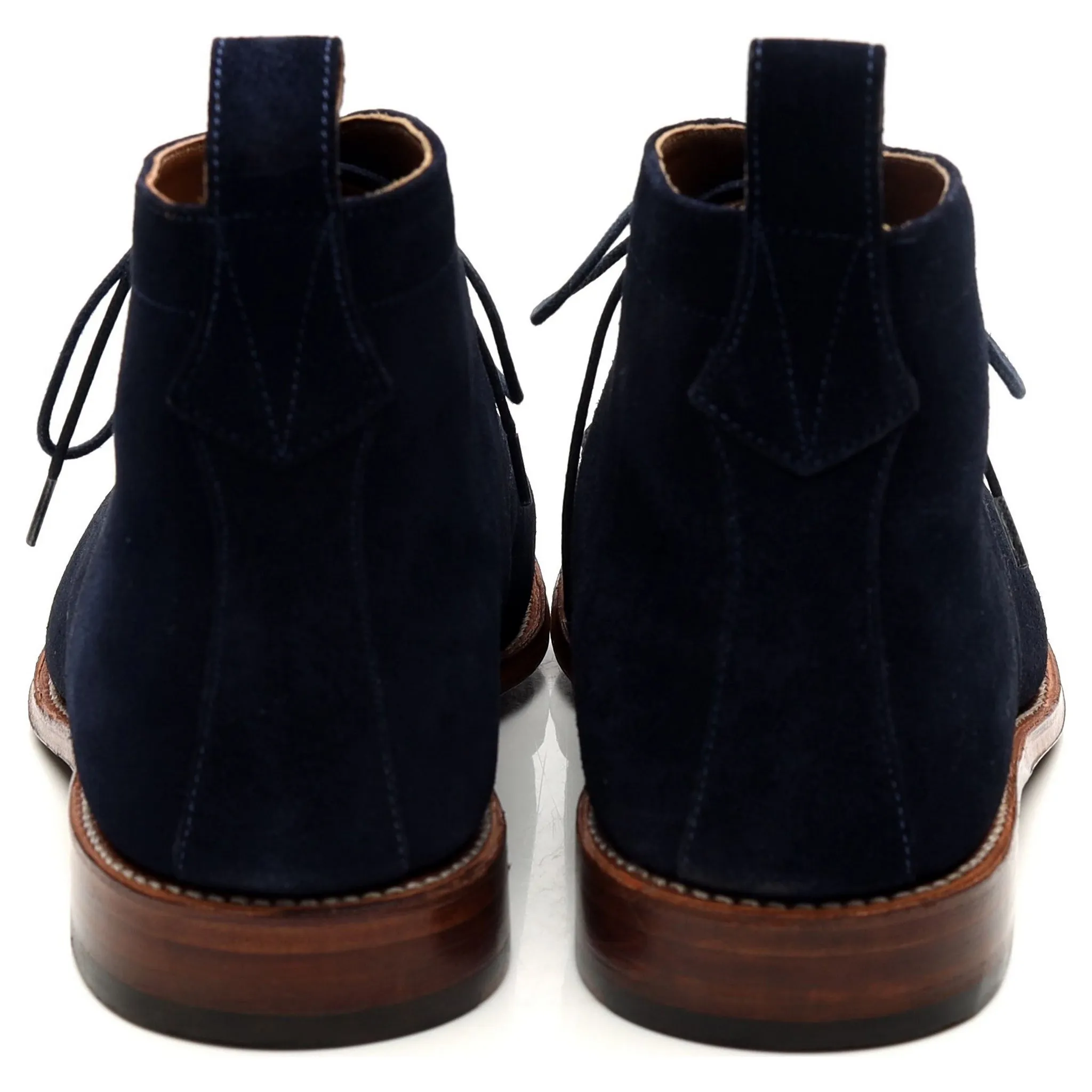 'Marcus' Navy Blue Suede Chukka Boots UK 10 F