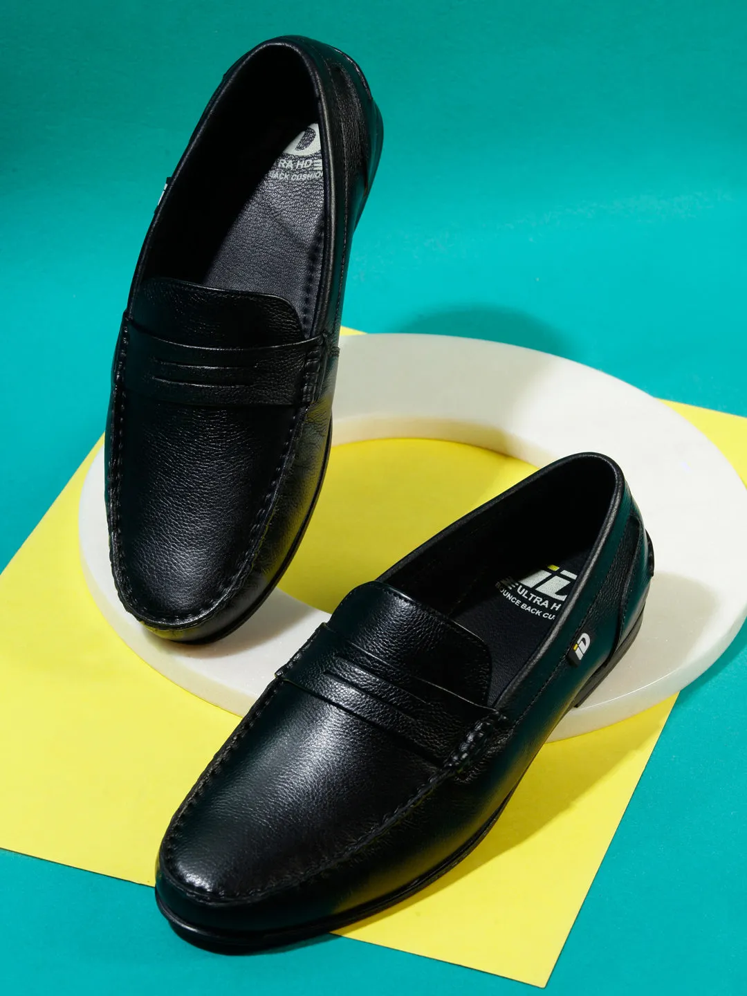 Men's Black Penny Loafer (ID1109)