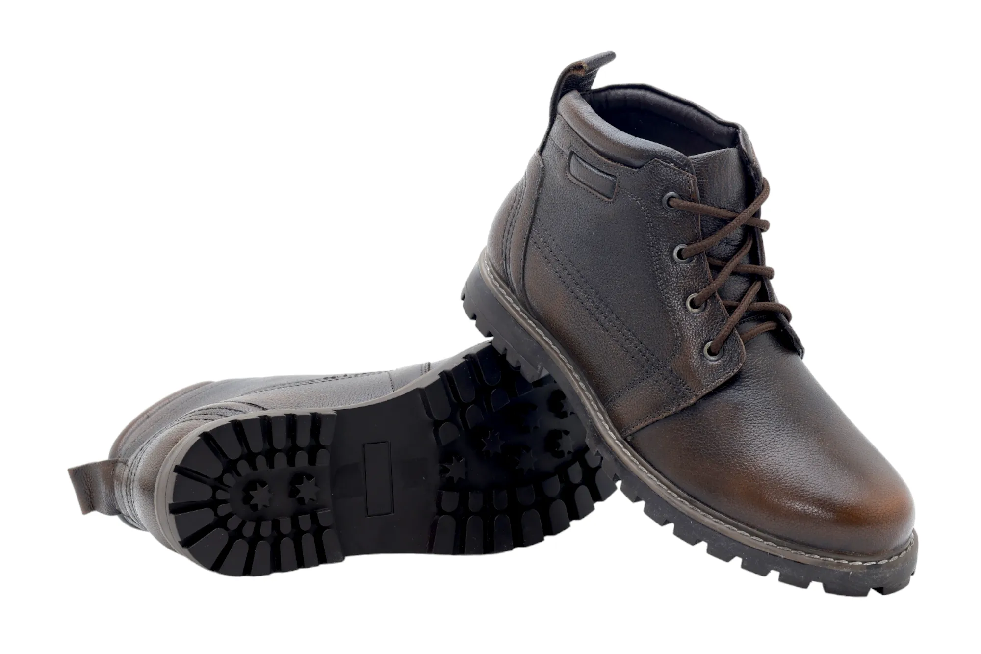 Mens Leather Casual Boot Shoe 57531