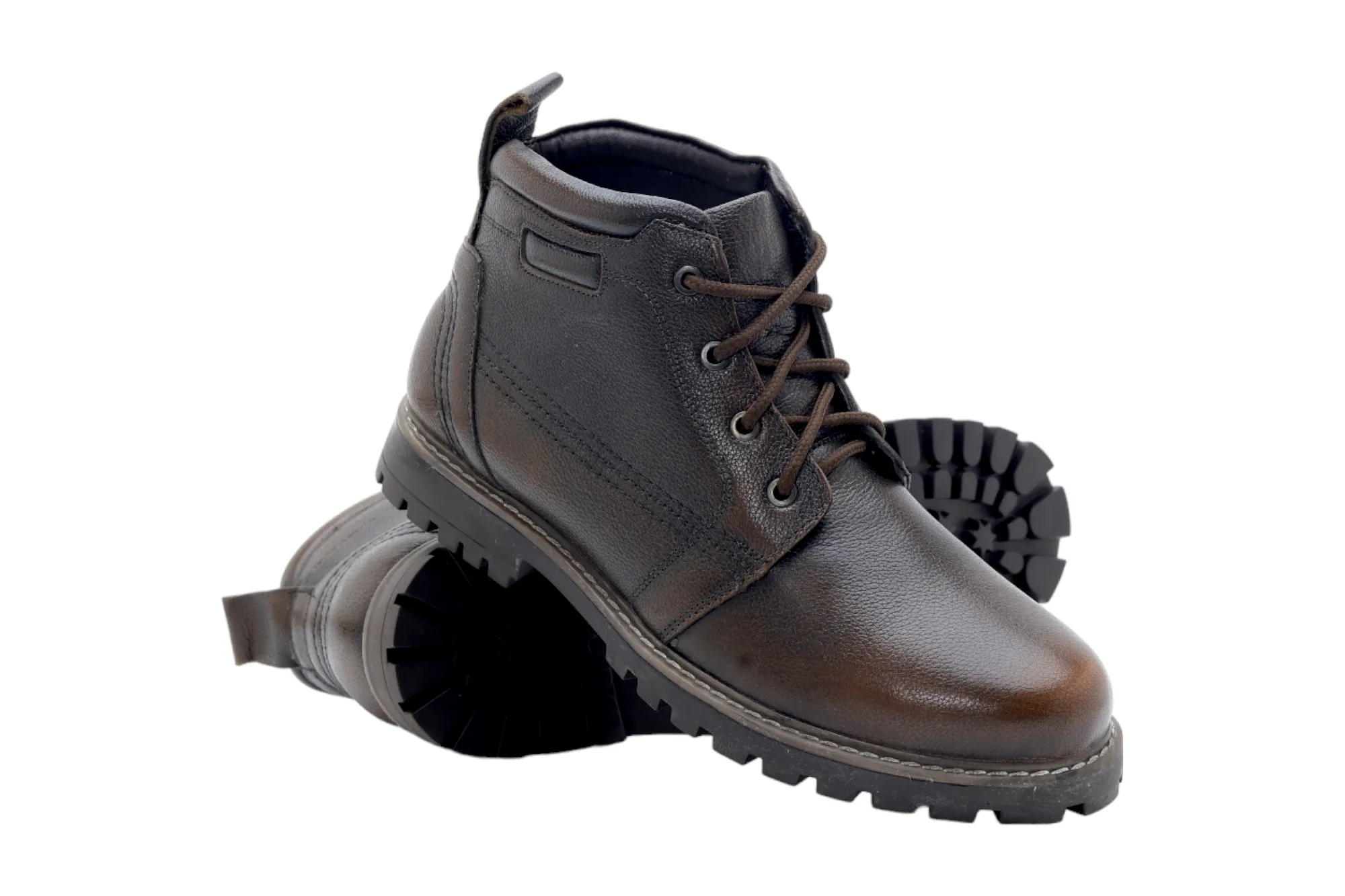 Mens Leather Casual Boot Shoe 57531