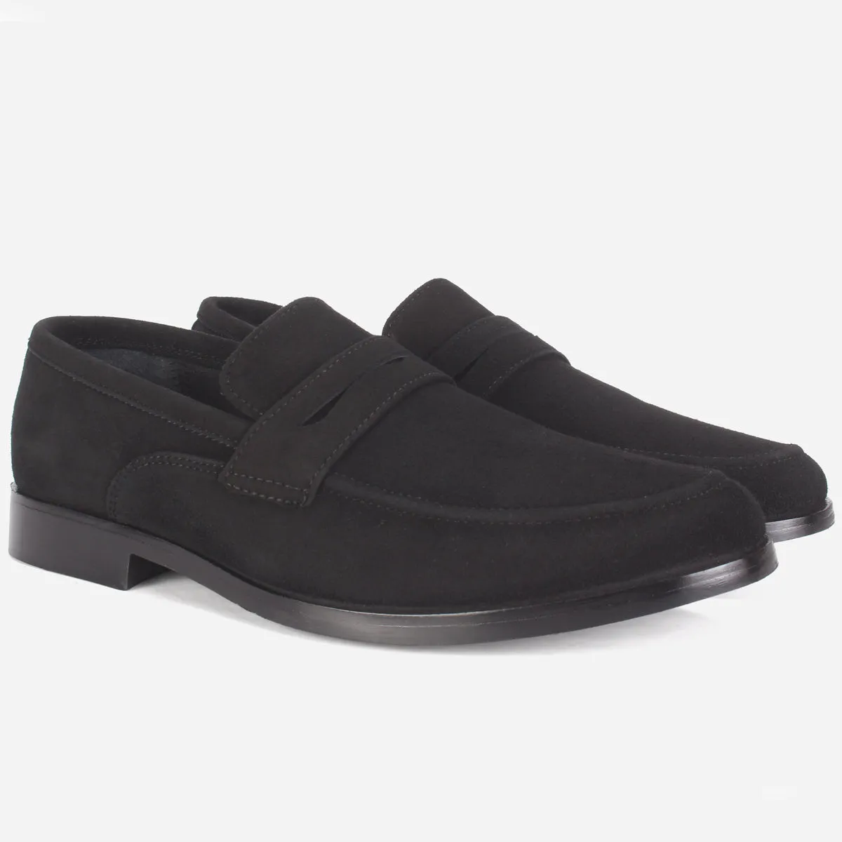 Mens "NAIMAR" Leather Slide In Loafers Shoes