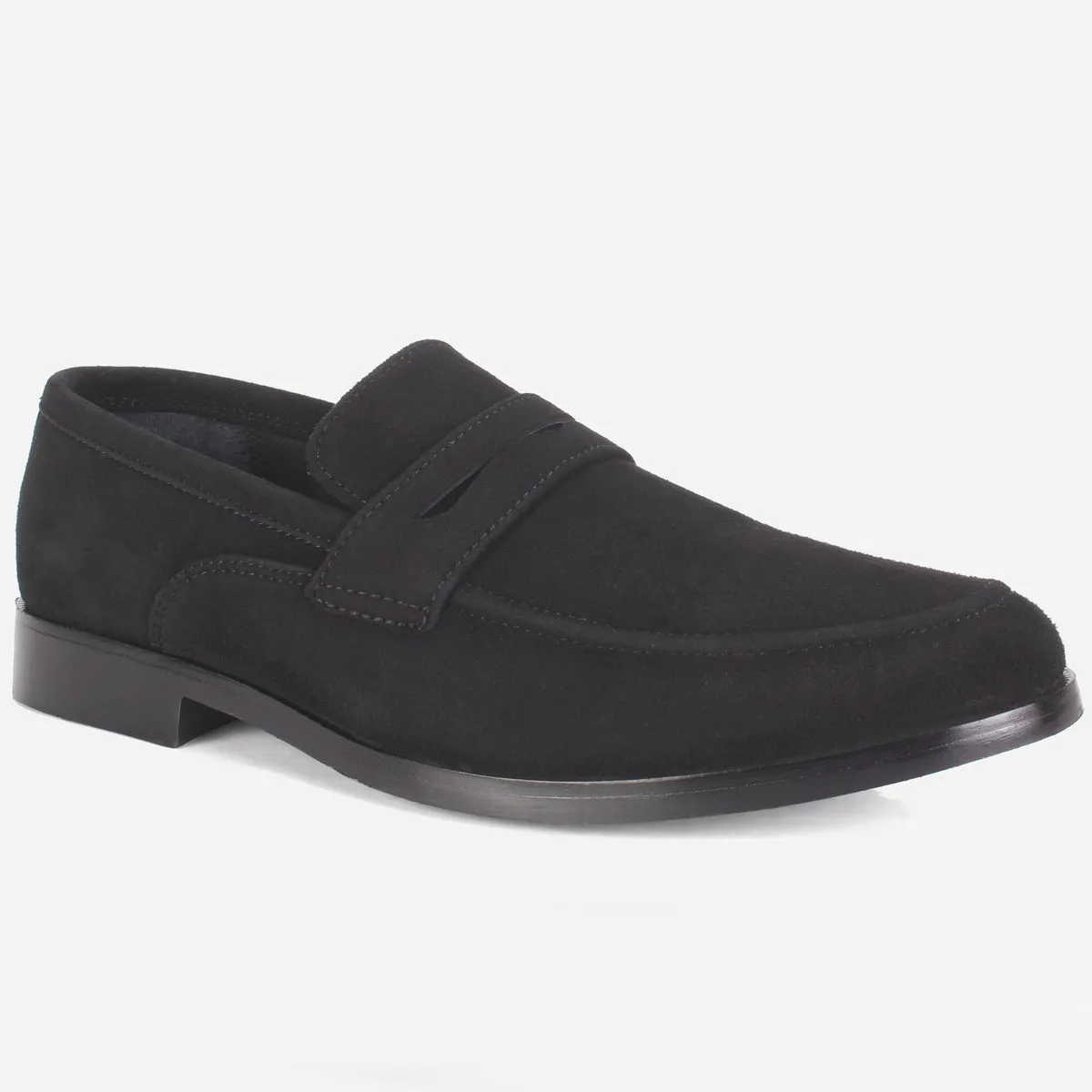 Mens "NAIMAR" Leather Slide In Loafers Shoes