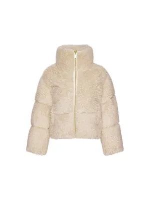 Molo   Polyester teddy puffer jacket 