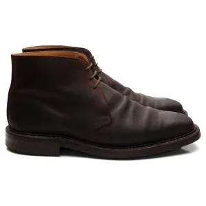 'Molton' Dark Brown Rough-Out Suede Chukka Boots UK 7 E