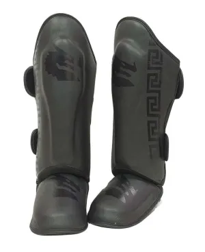 Morgan B2 Bomber Leather Sparring Shin & Instep Protectors