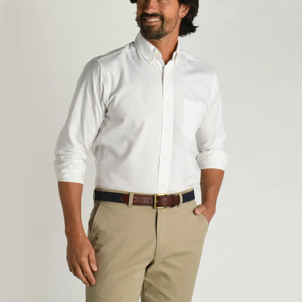 Morris Solid Cotton Oxford Sport Shirt