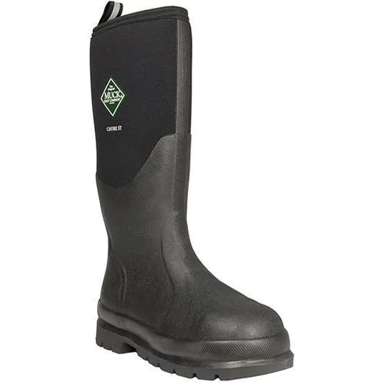 Muck Men's Chore 16" Steel Toe WP Rubber Work Boot - Black - CHS-000A