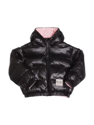 N°21   Hooded nylon puffer jacket 