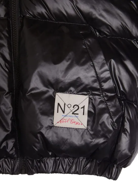 N°21   Hooded nylon puffer jacket 