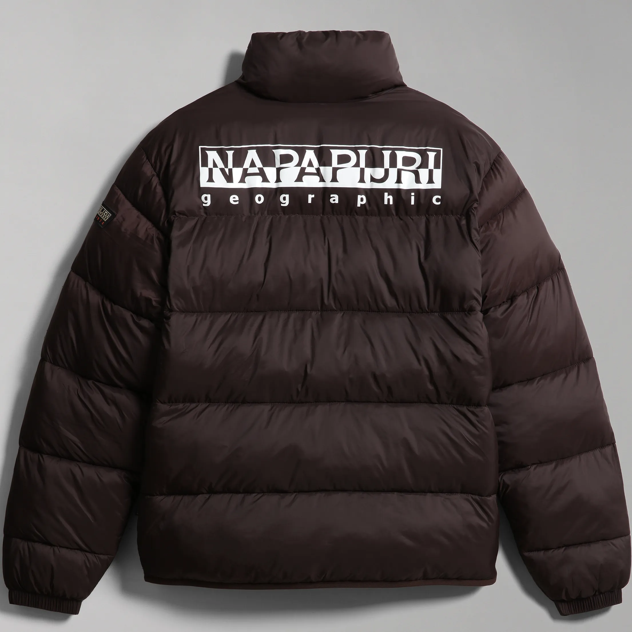 Napapijri Men&#x27;s Suomi Puffer Jacket Brown Ebony | Buy Napapijri Men&#x27;s Suomi Puffer Jacket Brown Ebony here | Outnorth