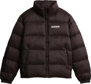 Napapijri Men&#x27;s Suomi Puffer Jacket Brown Ebony | Buy Napapijri Men&#x27;s Suomi Puffer Jacket Brown Ebony here | Outnorth