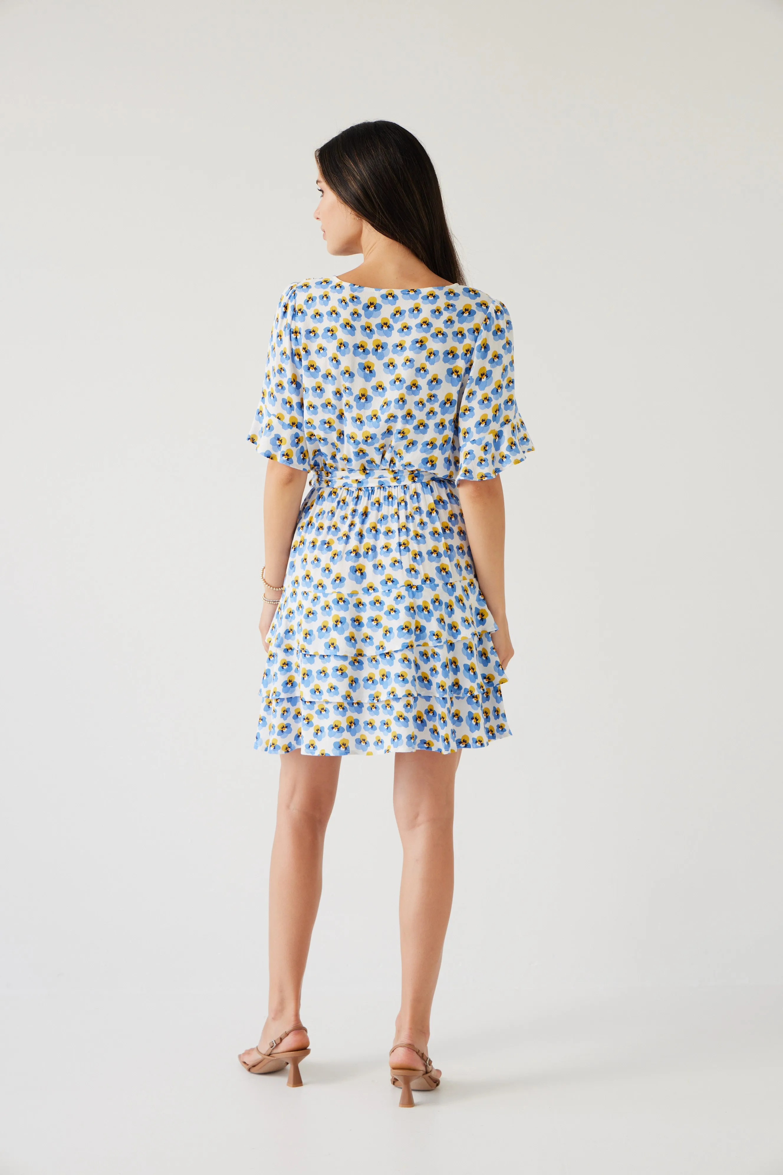 Nardine Mini Dress | Blue Pansy