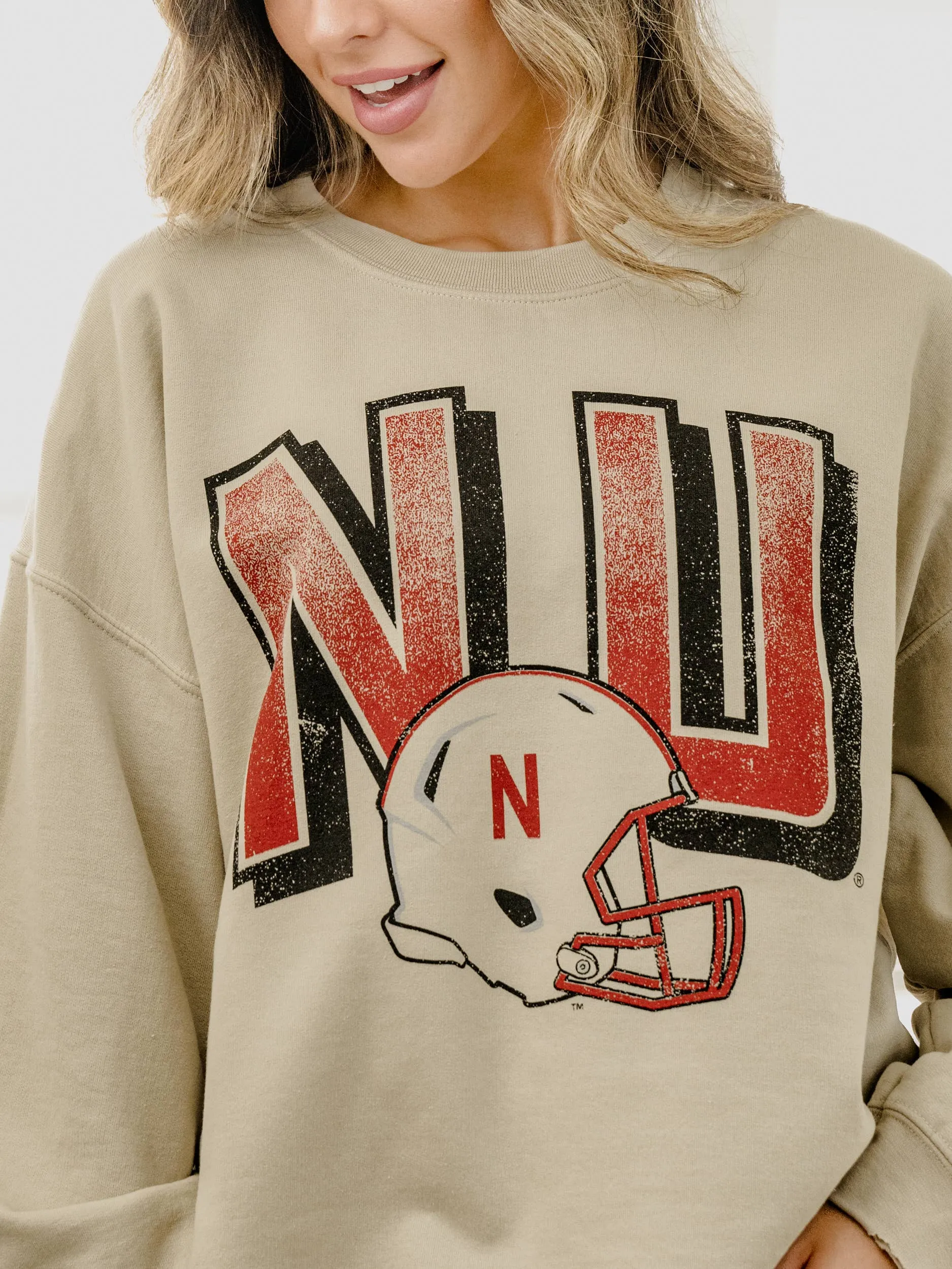 Nebraska Huskers Helmet Sweatshirt