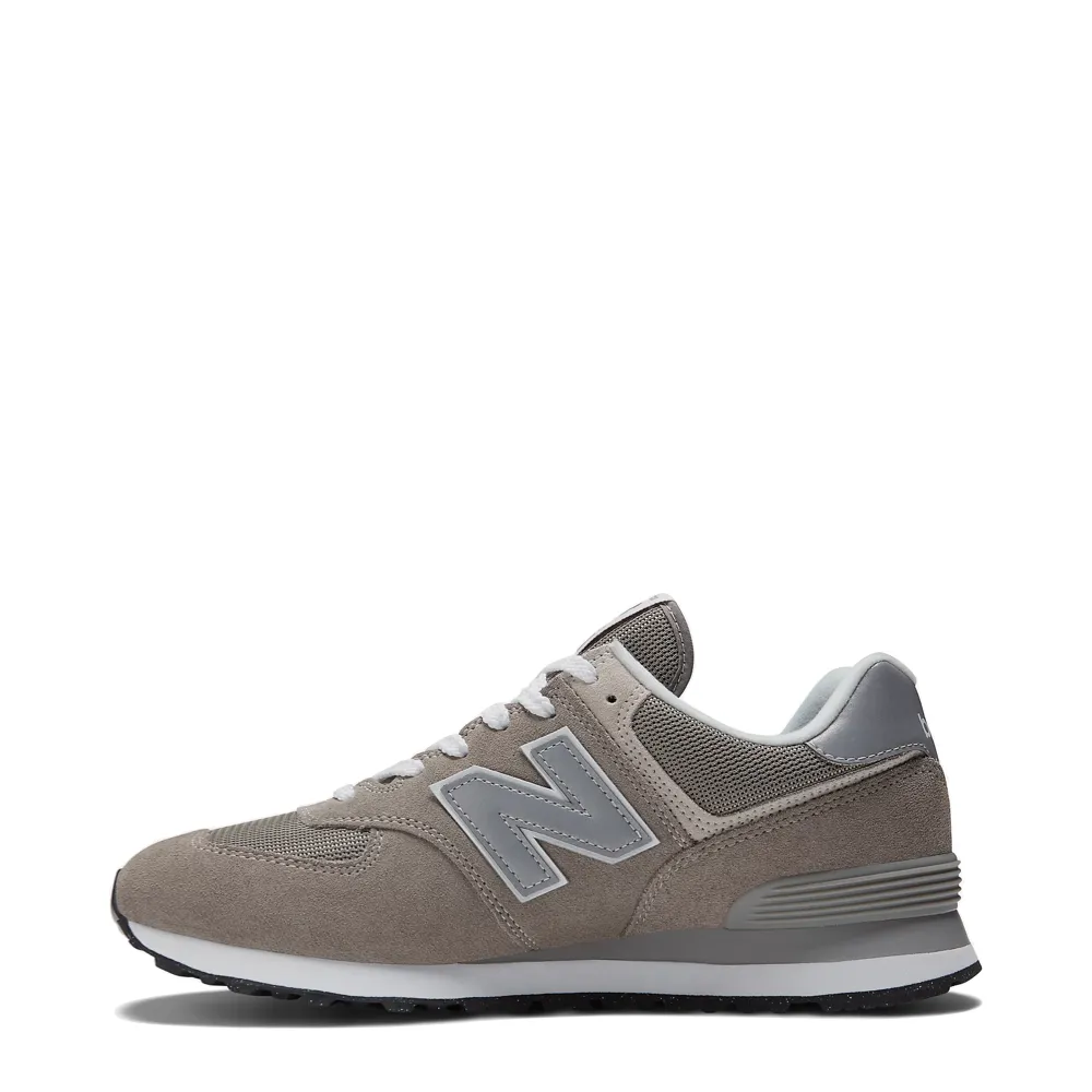 New Balance Men's 574 Sneaker in Grey with White