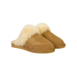 New Zealand Boots Open Slipper Cognac Women