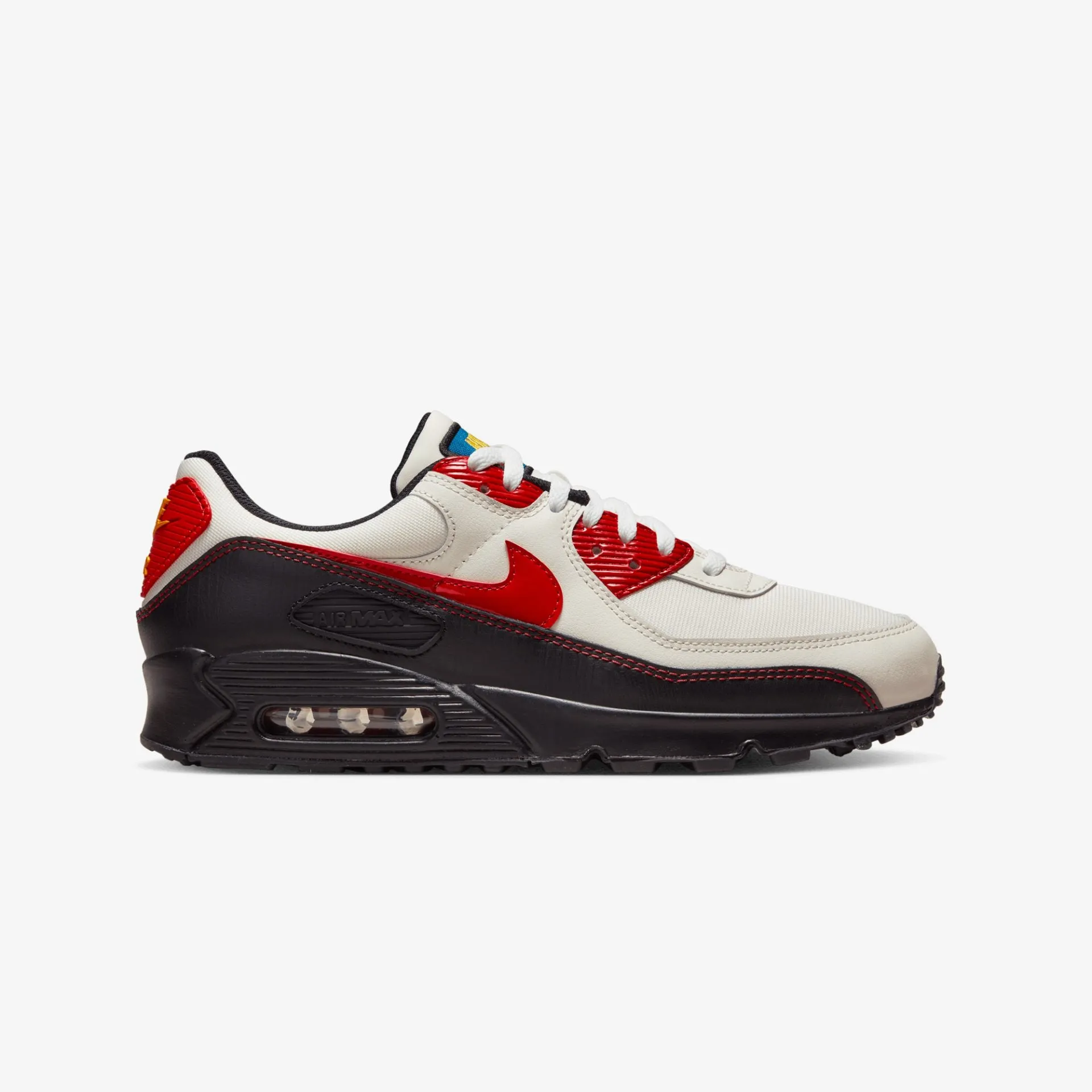 Nike | AIR MAX 90 SE  { SAIL / UNIVERSITY RED