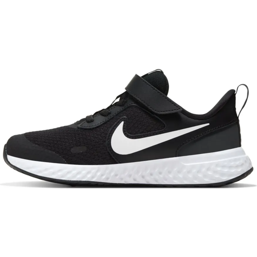 Nike Black/White/Anthracite Revolution 5 Children’s Sneaker