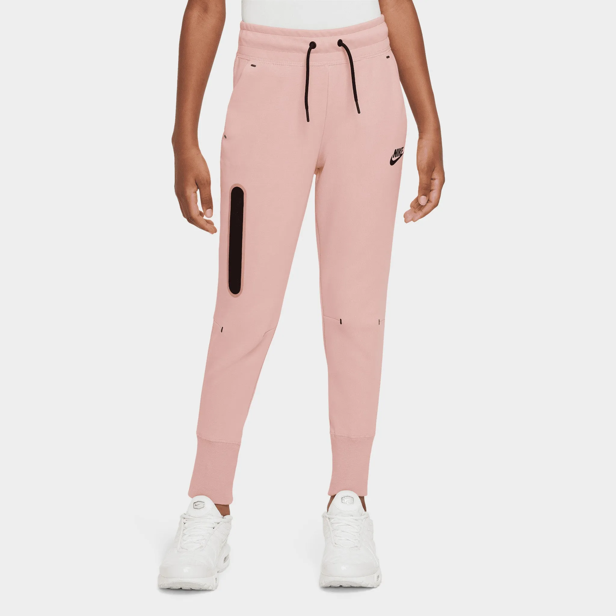 Nike Junior Girls' Sportswear Tech Fleece Pants Pink Oxford / Black